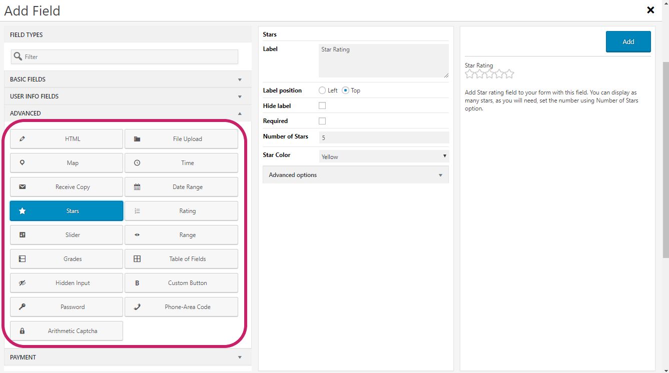 Form Fields: Advanced – 10Web Help Center